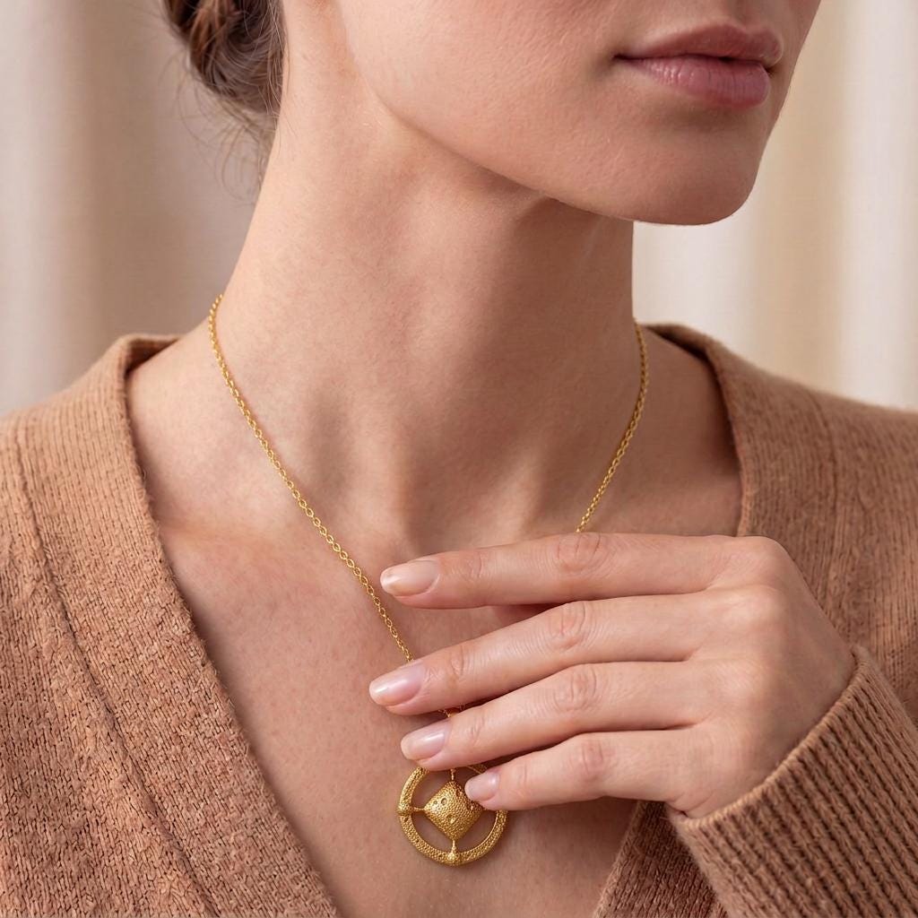 Ryugu Asteroid Pendant Necklace | 925 Sterling Silver | Textured Celestial Style | Unique Gift for Explorers