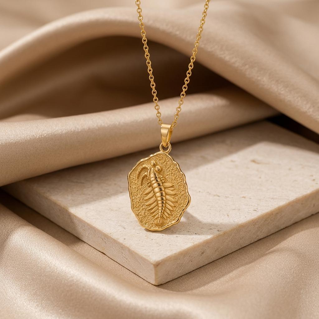 Opabinia Fossil Pendant Necklace | Sterling Silver | Ancient Life Theme | Unique Science Gift