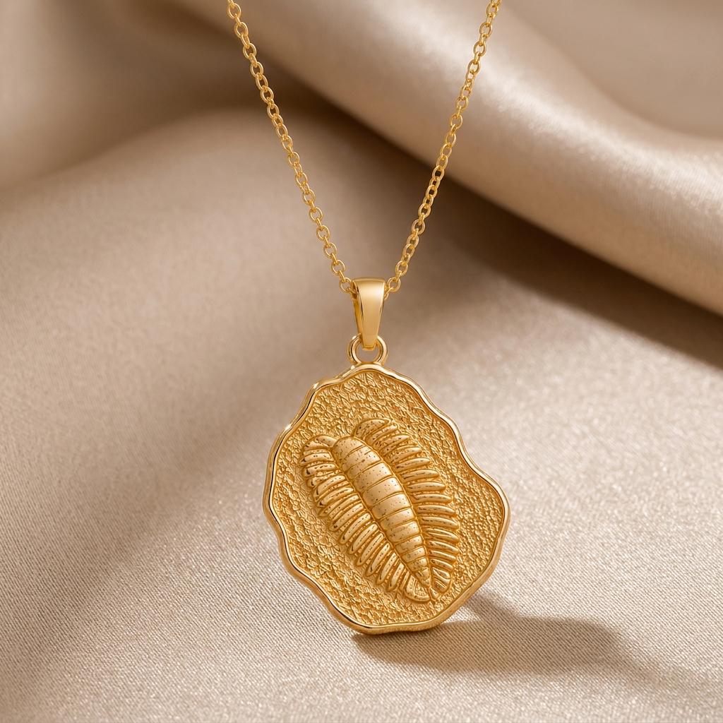 Wiwaxia Fossil Pendant Necklace | 925 Sterling Silver | Paleontology & Nature Inspired | For Science - Nature Enthusiasts