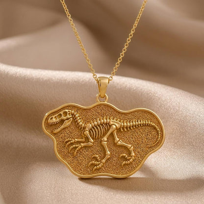 Utahraptor Fossil Pendant Necklace | 925 Sterling Silver Jewelry | Prehistoric Dinosaur Theme | Unique Gift for Science Lovers