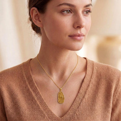 Gallimimus Fossil Pendant Necklace | 925 Sterling Silver | Paleontology Inspired Design | Unique Science Enthusiast Gift