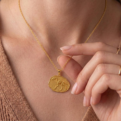 Titanis Fossil Pendant Necklace | 925 Sterling Silver | Paleontology Theme | Unique Gift for Science Lovers