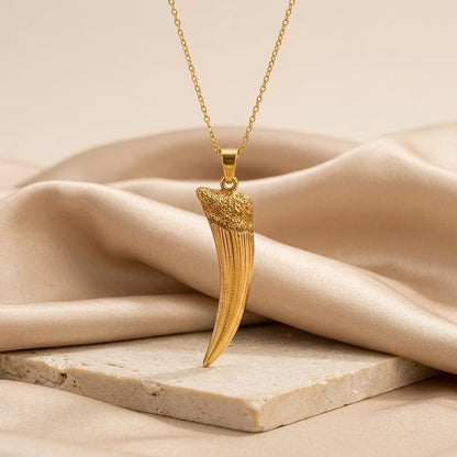 Edestus Tooth Pendant | 925 Sterling Silver Jewelry | Prehistoric Fossil Style | Unique Gift for Explorers