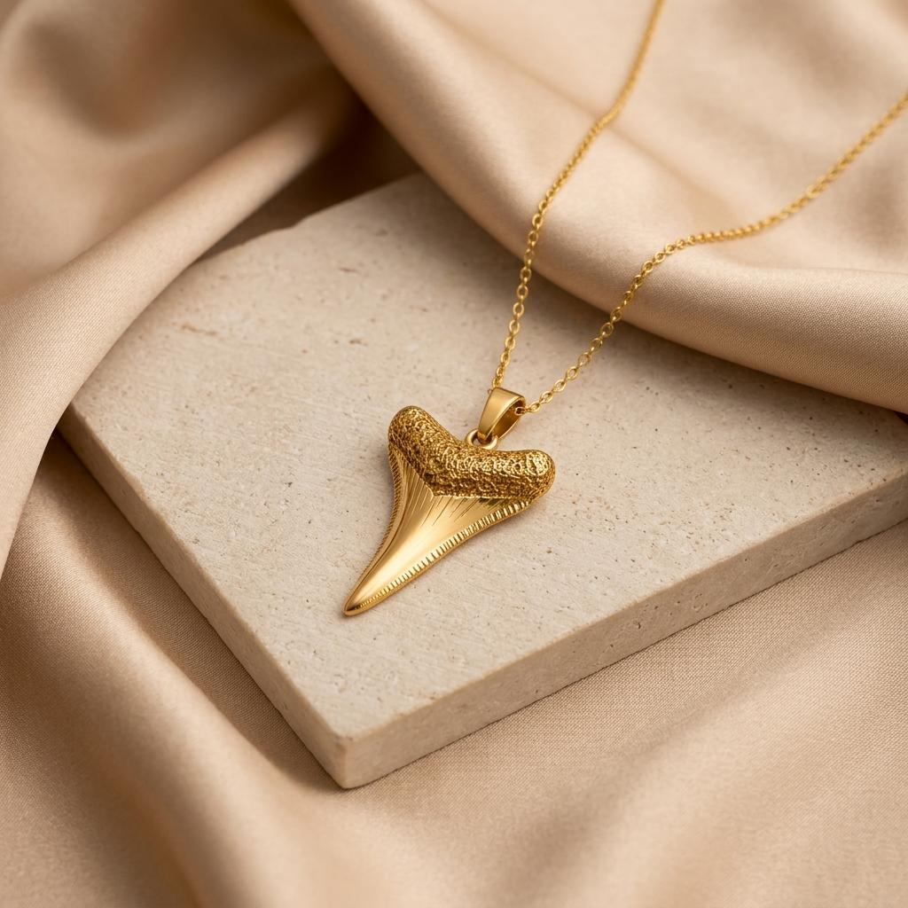Squalicorax Tooth Pendant | 925 Sterling Silver | Prehistoric Ocean Theme | Gift for Ocean Enthusiasts