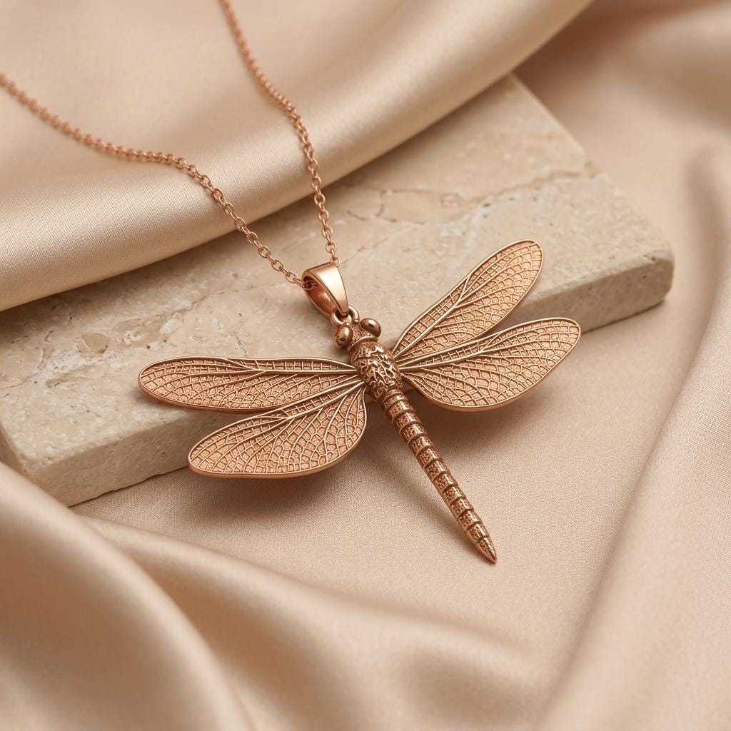 Meganeura Pendant | 925 Sterling Silver | Nature Inspired | Meaningful Keepsake Gift